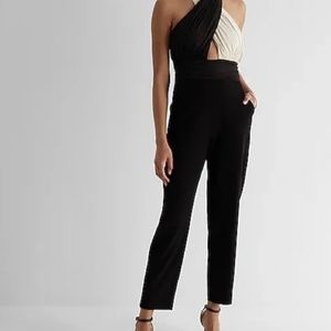 Color block convertible hater jumpsuit
